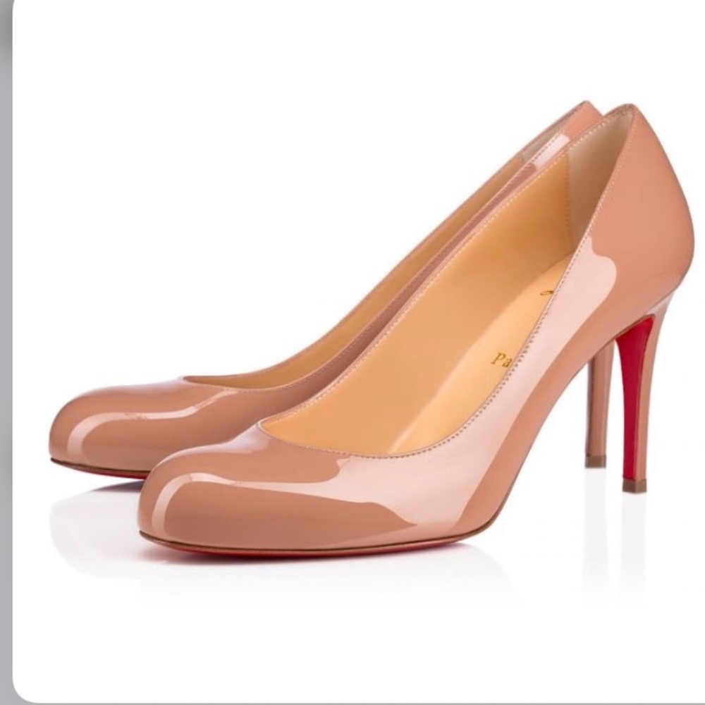 Louboutin Simple pumps nude RETAIL 745!